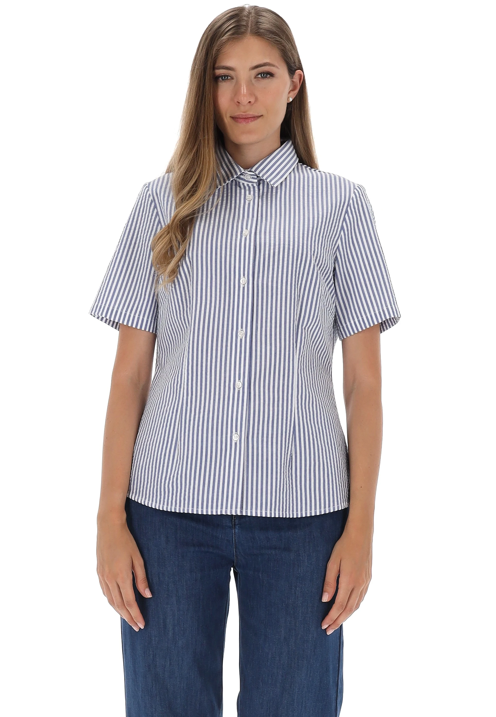 Camicia mezza manica in cotone Blue Enemy